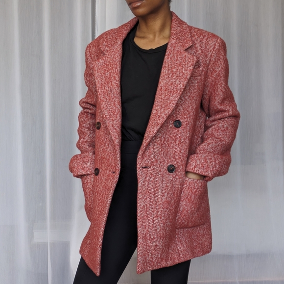 L'Academie Sundar Red Double Breasted Blazer - Revolve | Small - Picture 2 of 7